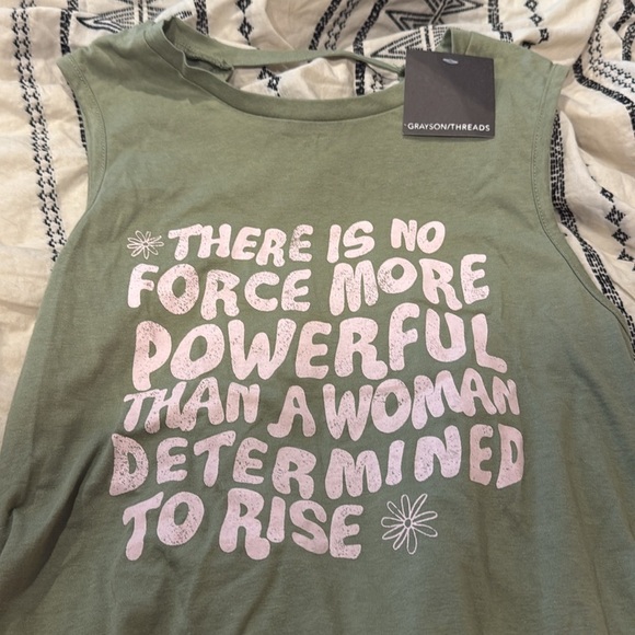 Grayson Threads Olive Green Muscle Tee medium shirt workout top gym - Picture 3 of 4